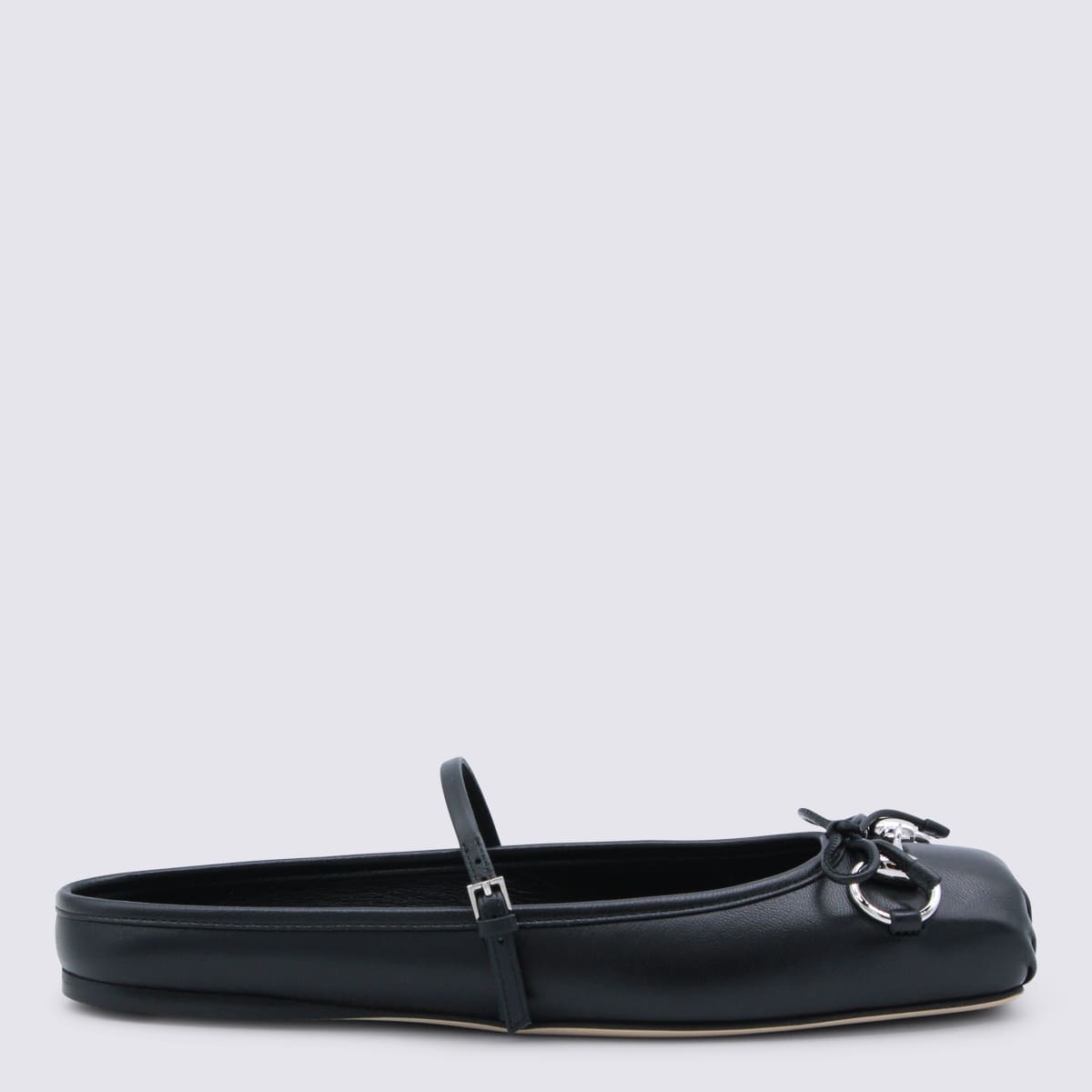 Gucci Leather Flats - Black