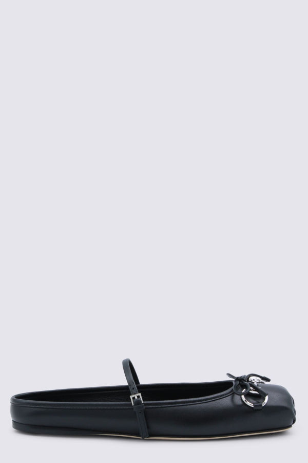 Gucci Leather Flats - Black