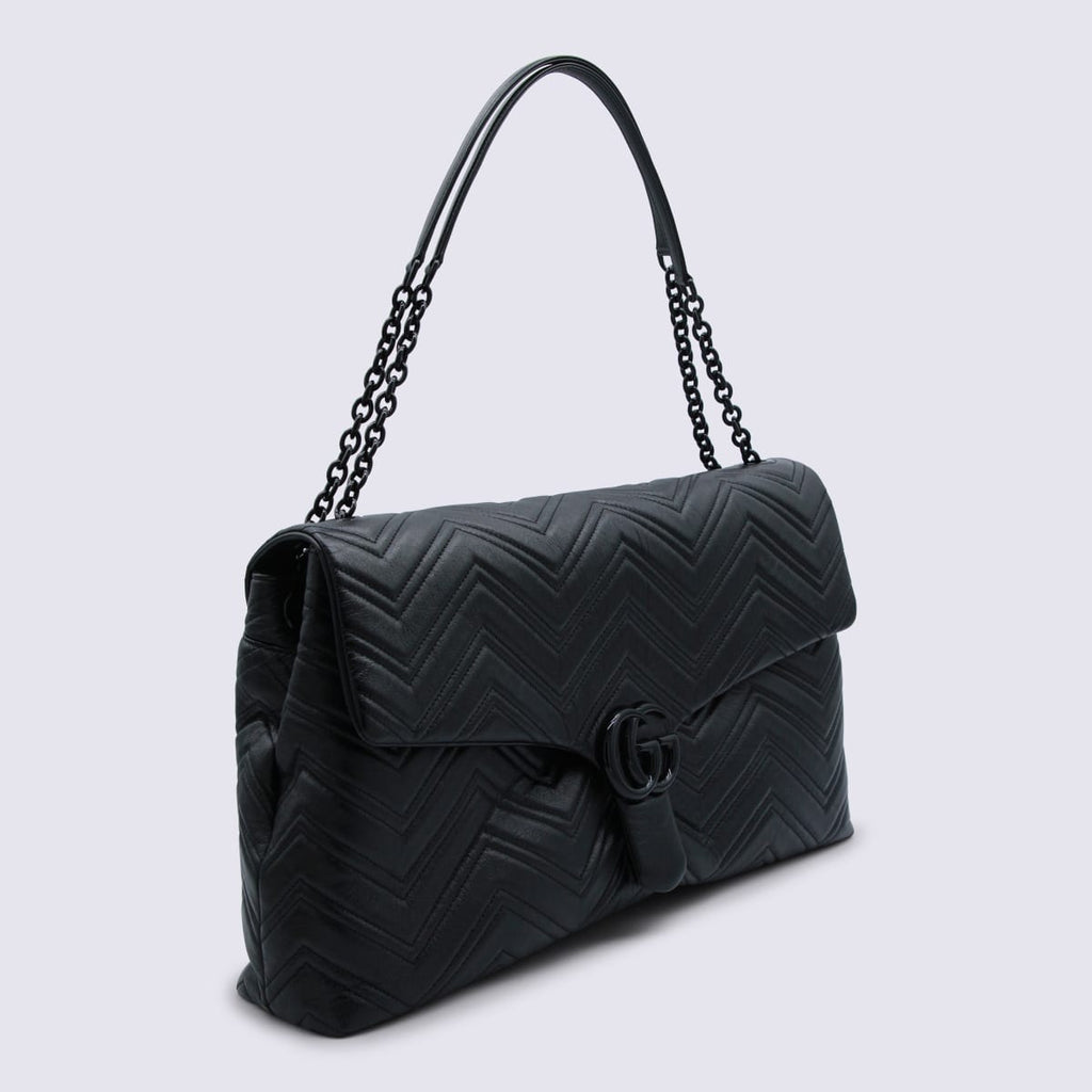 Gucci GG Marmont Maxi Shoulder Bag - Black
