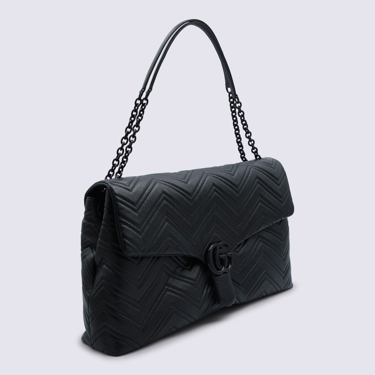 Gucci GG Marmont Maxi Shoulder Bag - Black