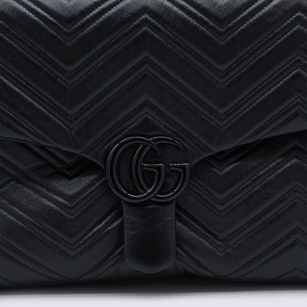 Gucci GG Marmont Maxi Shoulder Bag - Black