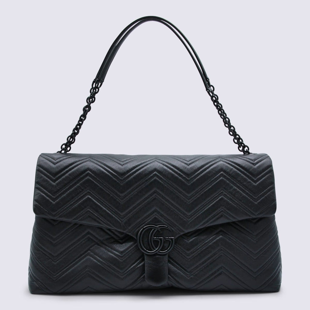 Gucci GG Marmont Maxi Shoulder Bag - Black