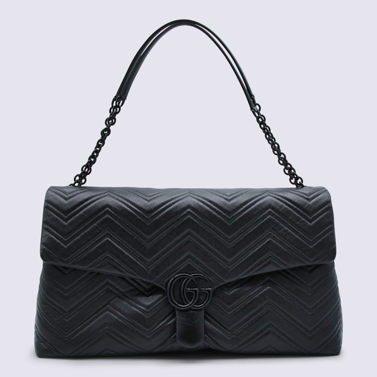 Gucci GG Marmont Maxi Shoulder Bag - Black
