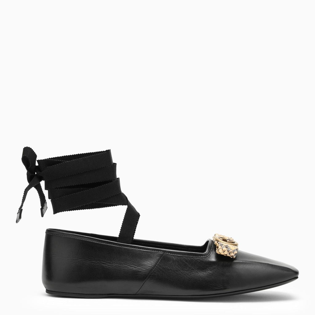 Gucci Double G Ballet Flats - Black