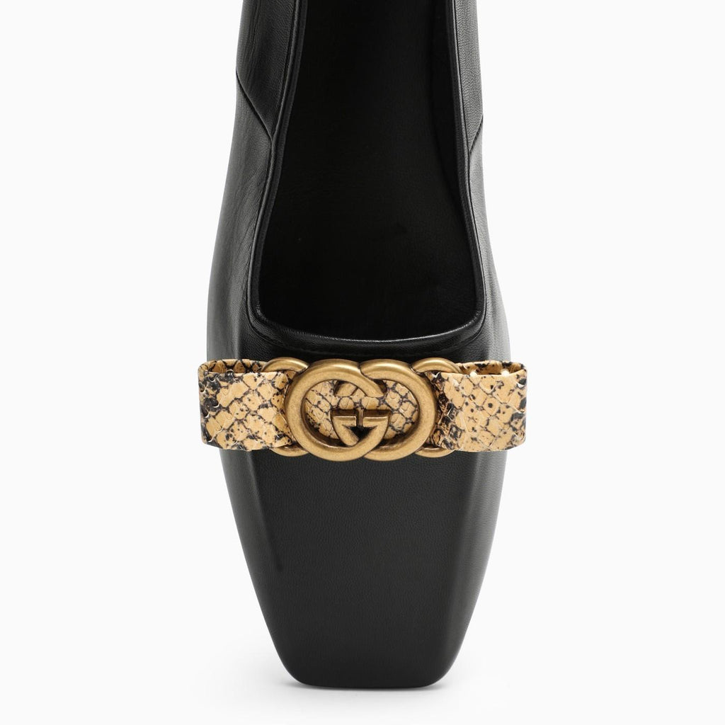 Gucci Double G Ballet Flats - Black