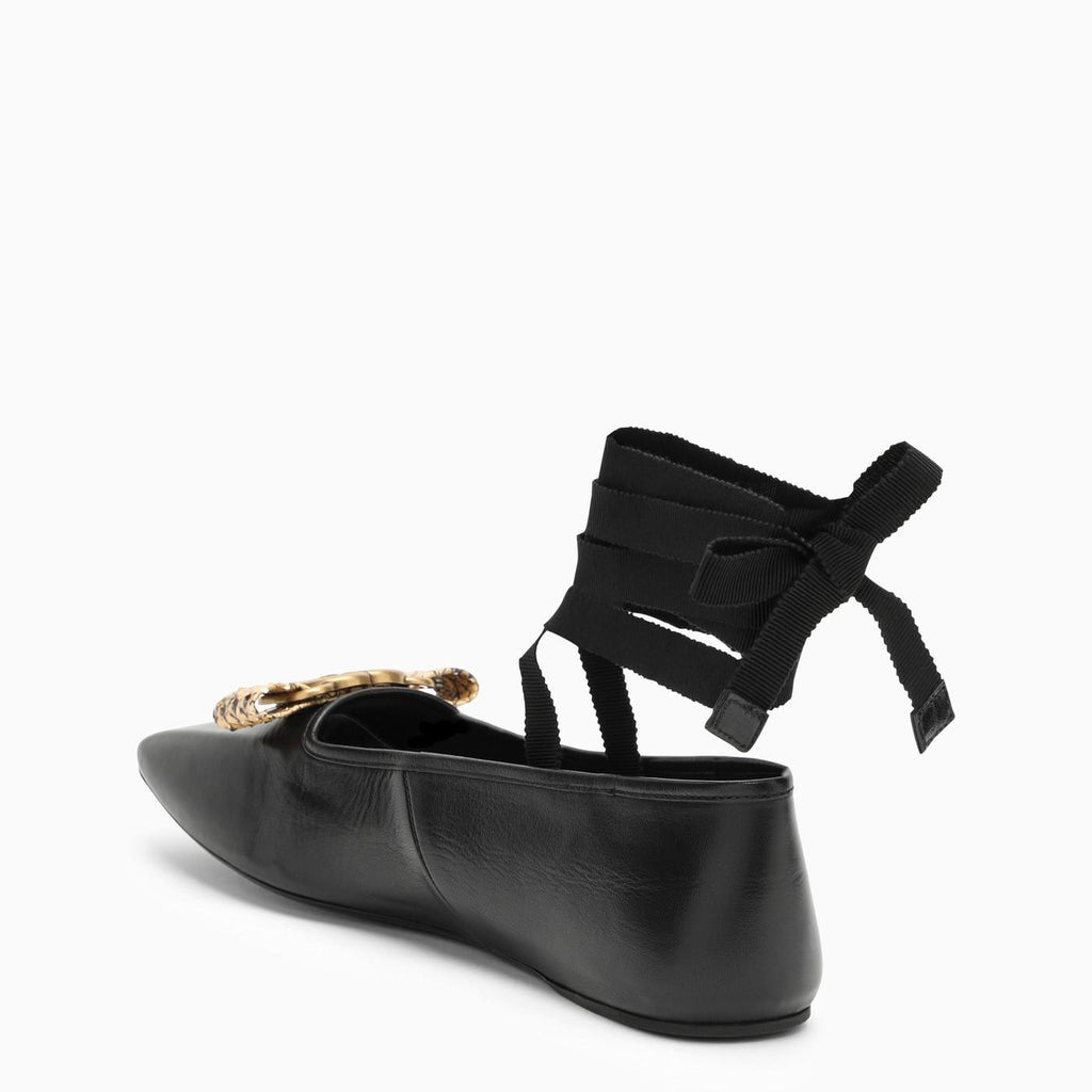 Gucci Double G Ballet Flats - Black
