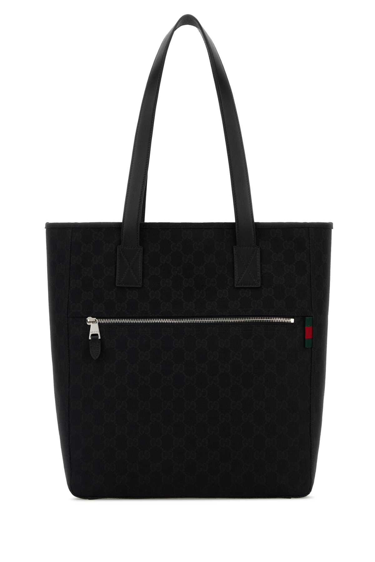 Gucci GG Fabric Shopping Bag Tote - Black
