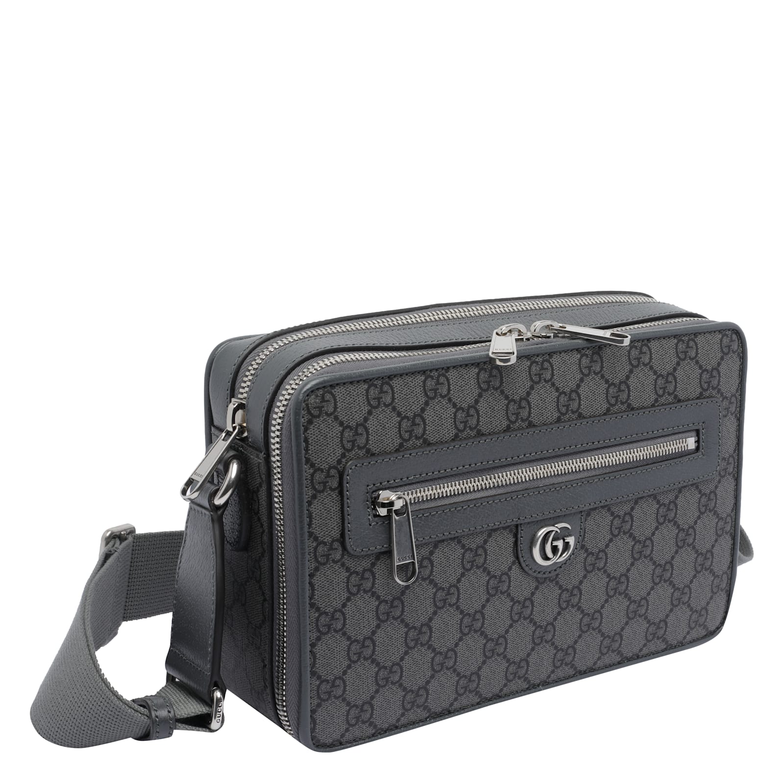 Gucci GG Logo Crossbody Bag - Blackgrey