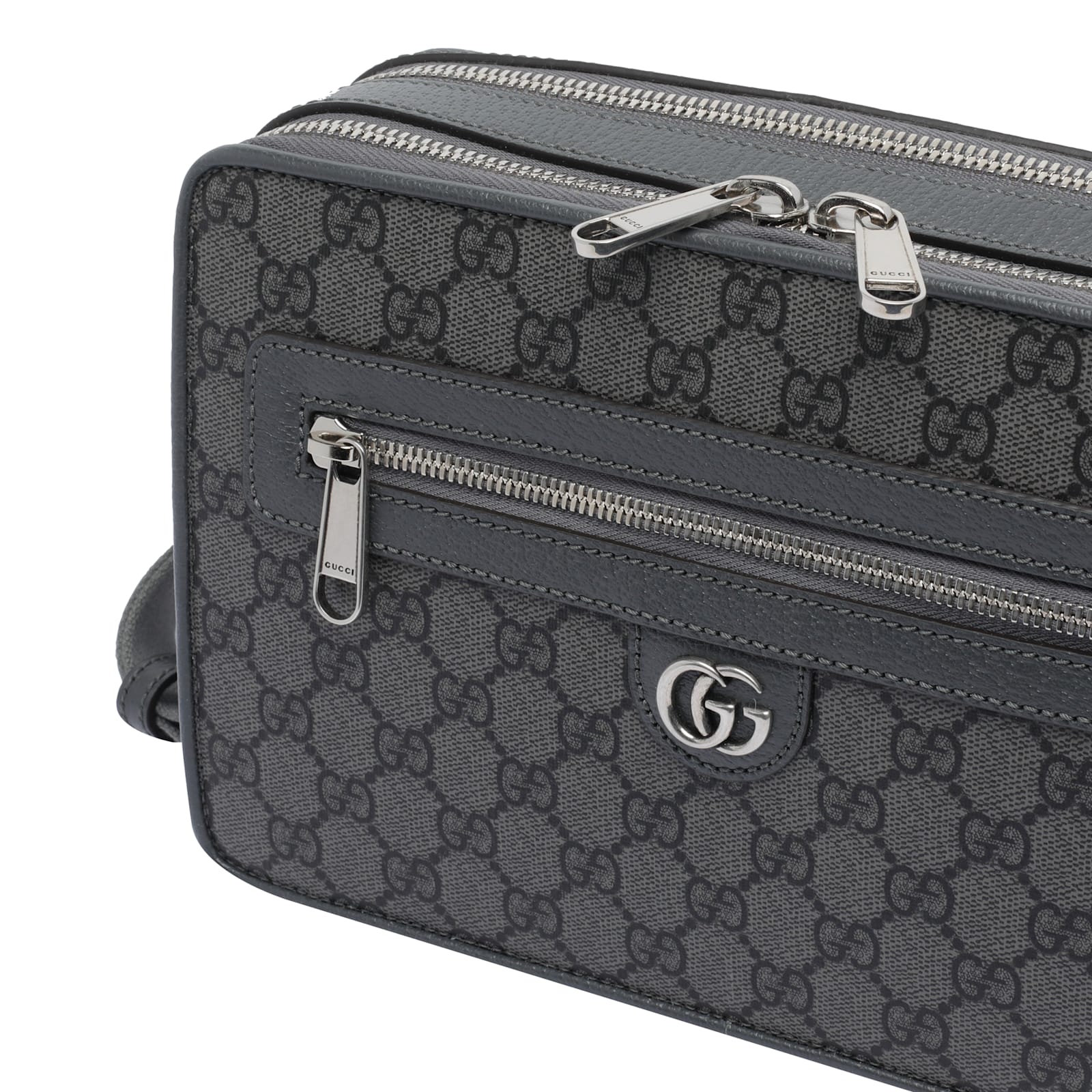 Gucci GG Logo Crossbody Bag - Blackgrey