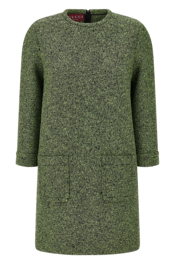 Gucci Mouliné Dress - Green