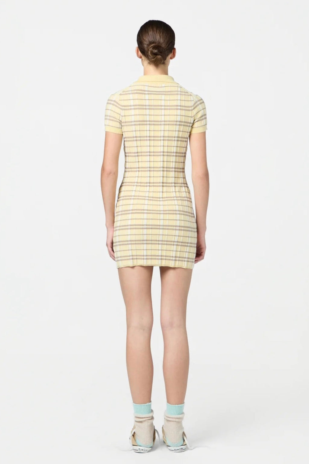 Guest in Residence Plaid Polo Dress