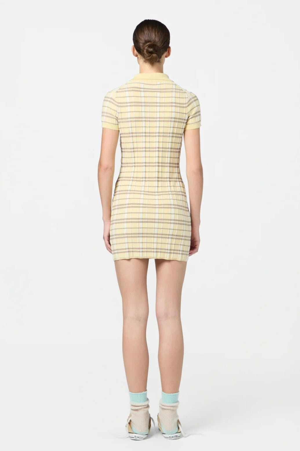 Guest in Residence Plaid Polo Dress
