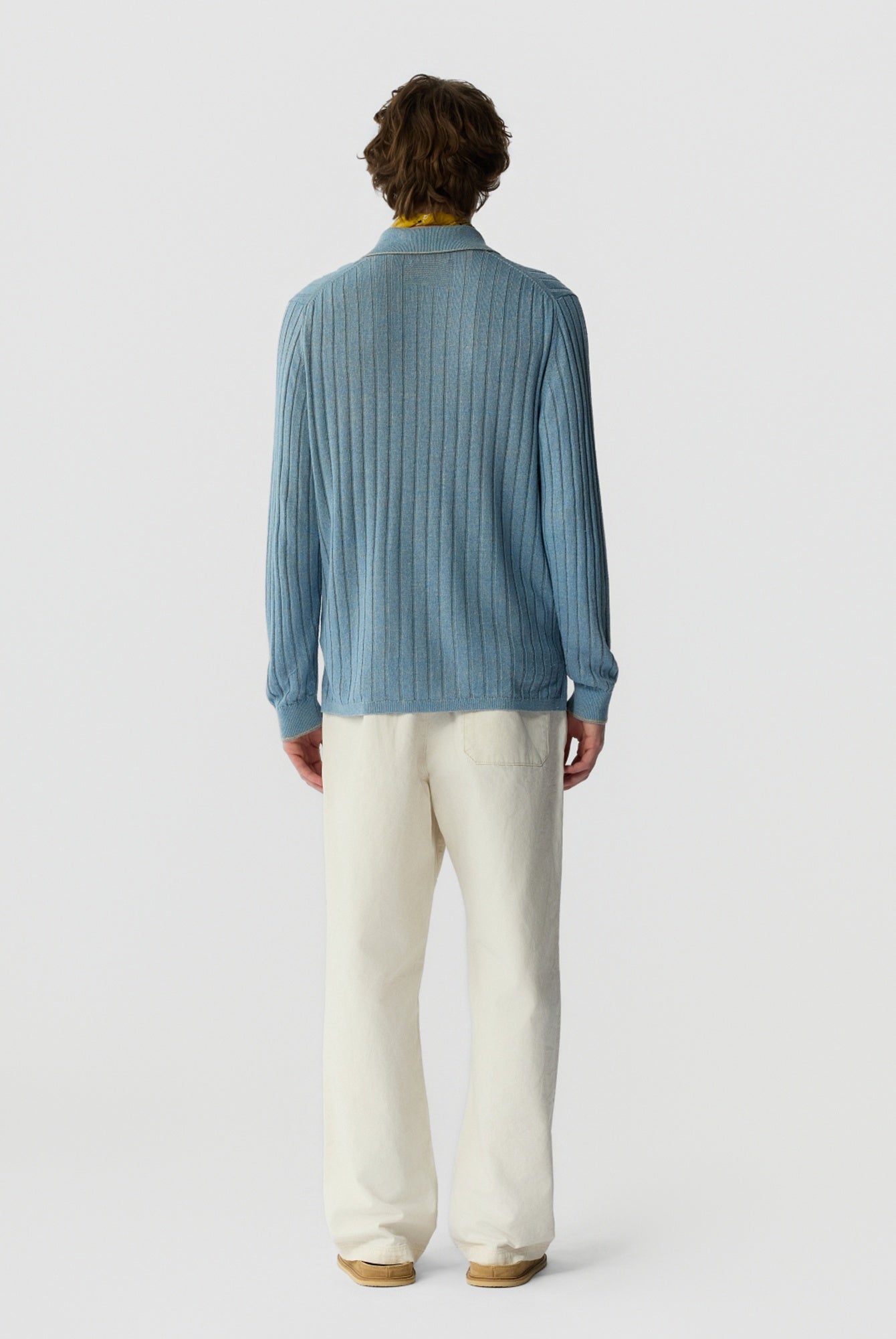 Guest in Residence Button Up Linen Blend Shirt