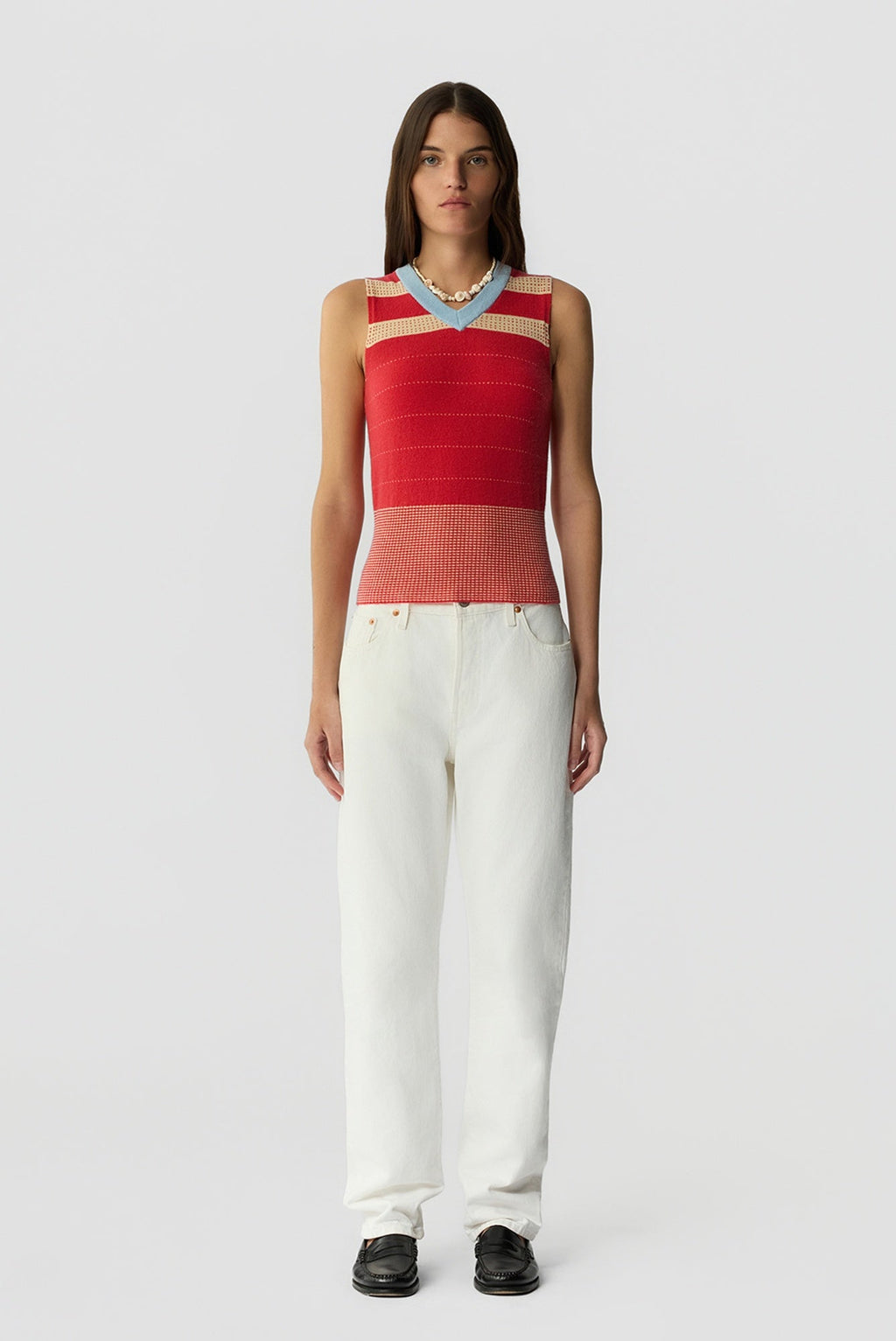 Guest in Residence Collegiate Stripe Vest