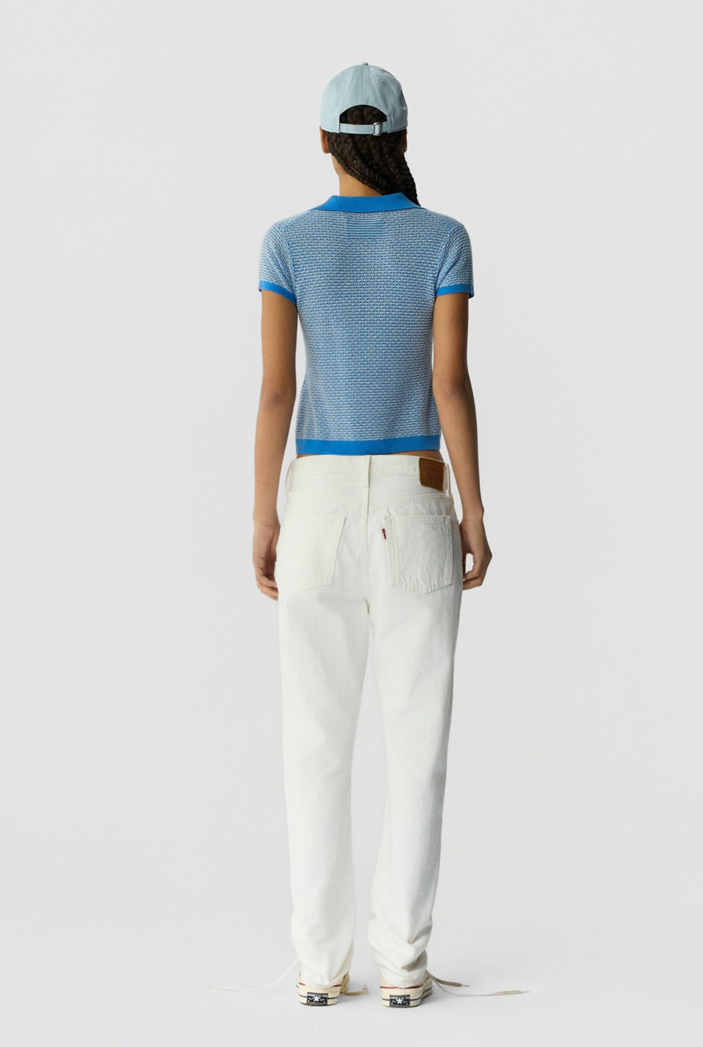 Guest in Residence Pique Shrunken Polo - Sail Combo