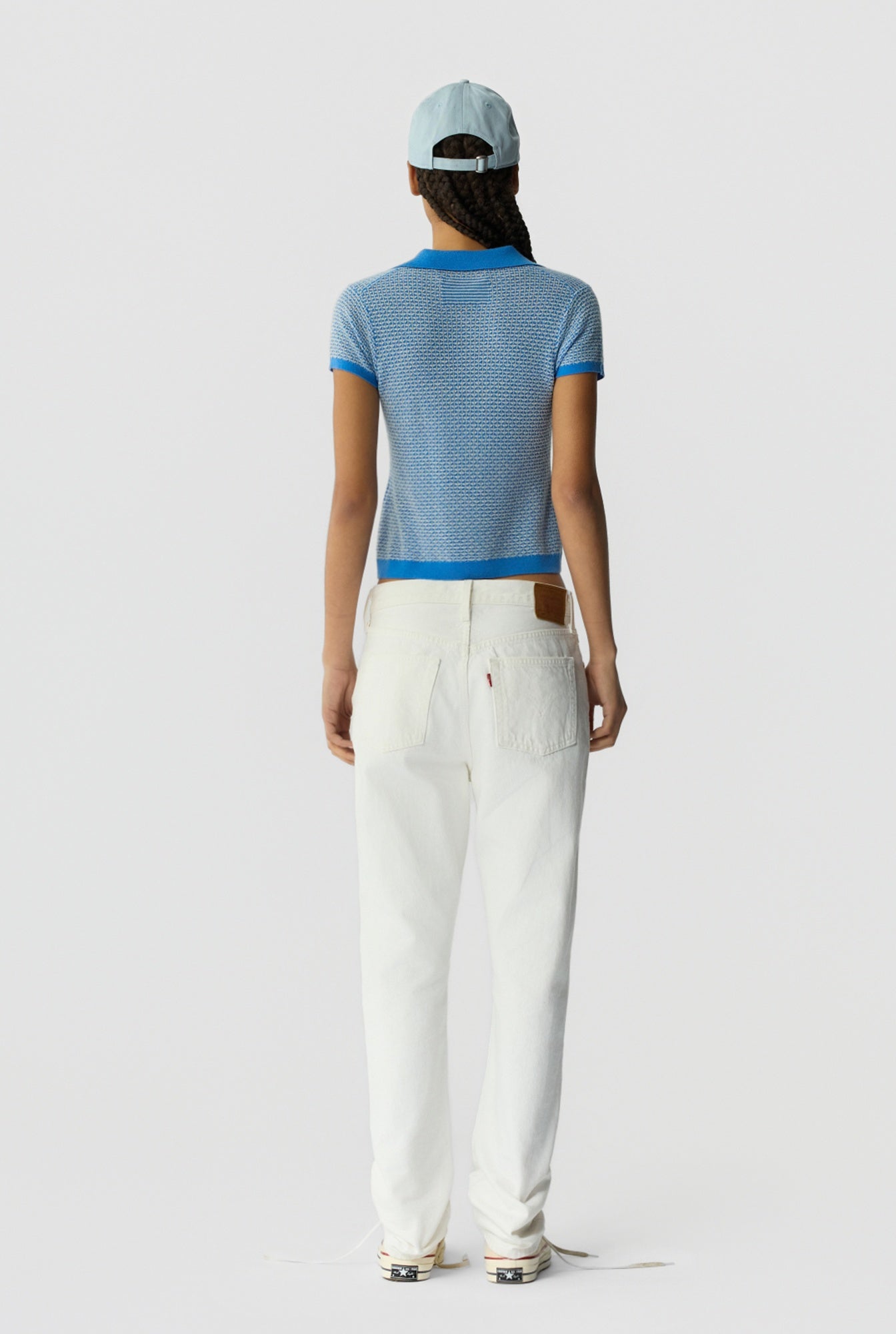 Guest in Residence Pique Shrunken Polo - Sail Combo