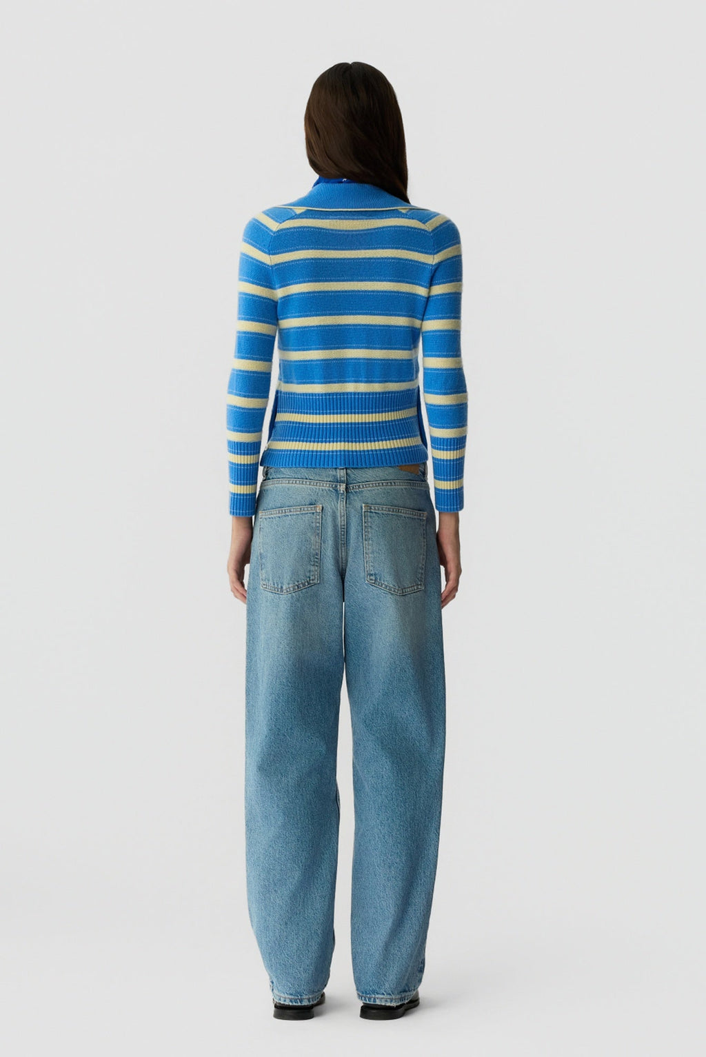 Guest in Residence Port Polo Sweater - Sail Combo