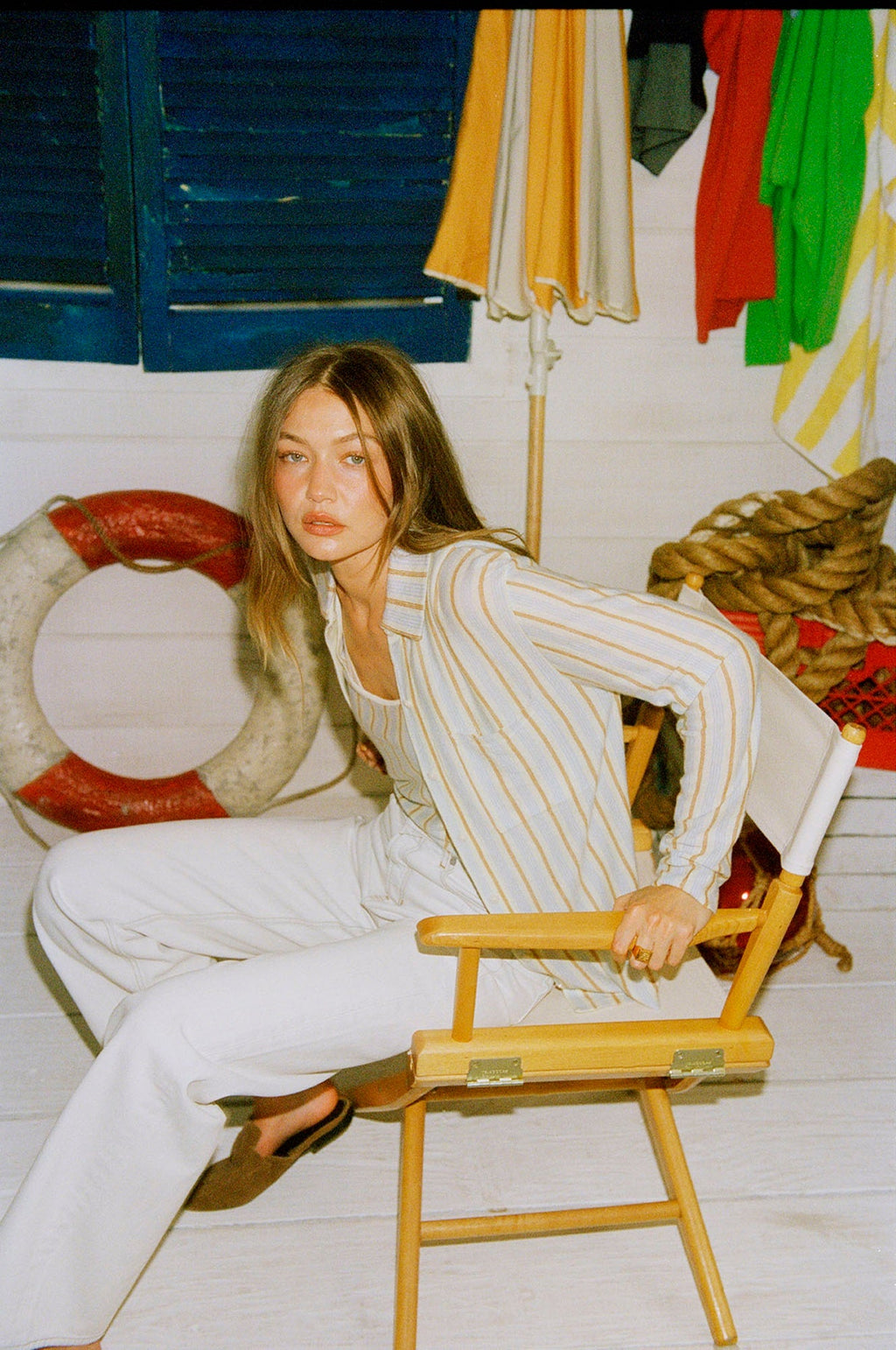 Guest in Residence Showtime Shirt - Limewash Combo
