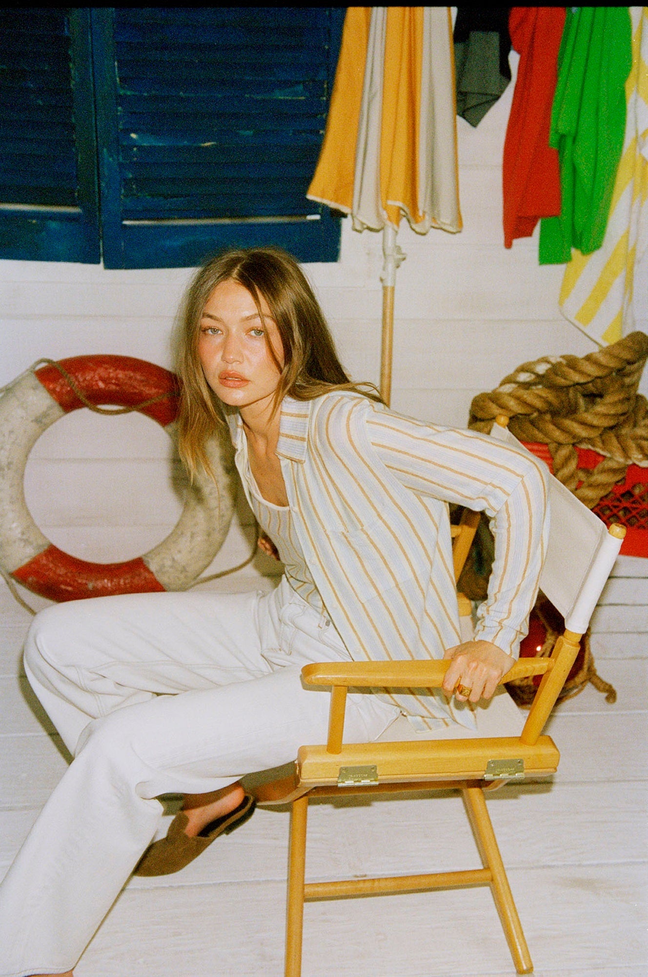 Guest in Residence Showtime Shirt - Limewash Combo
