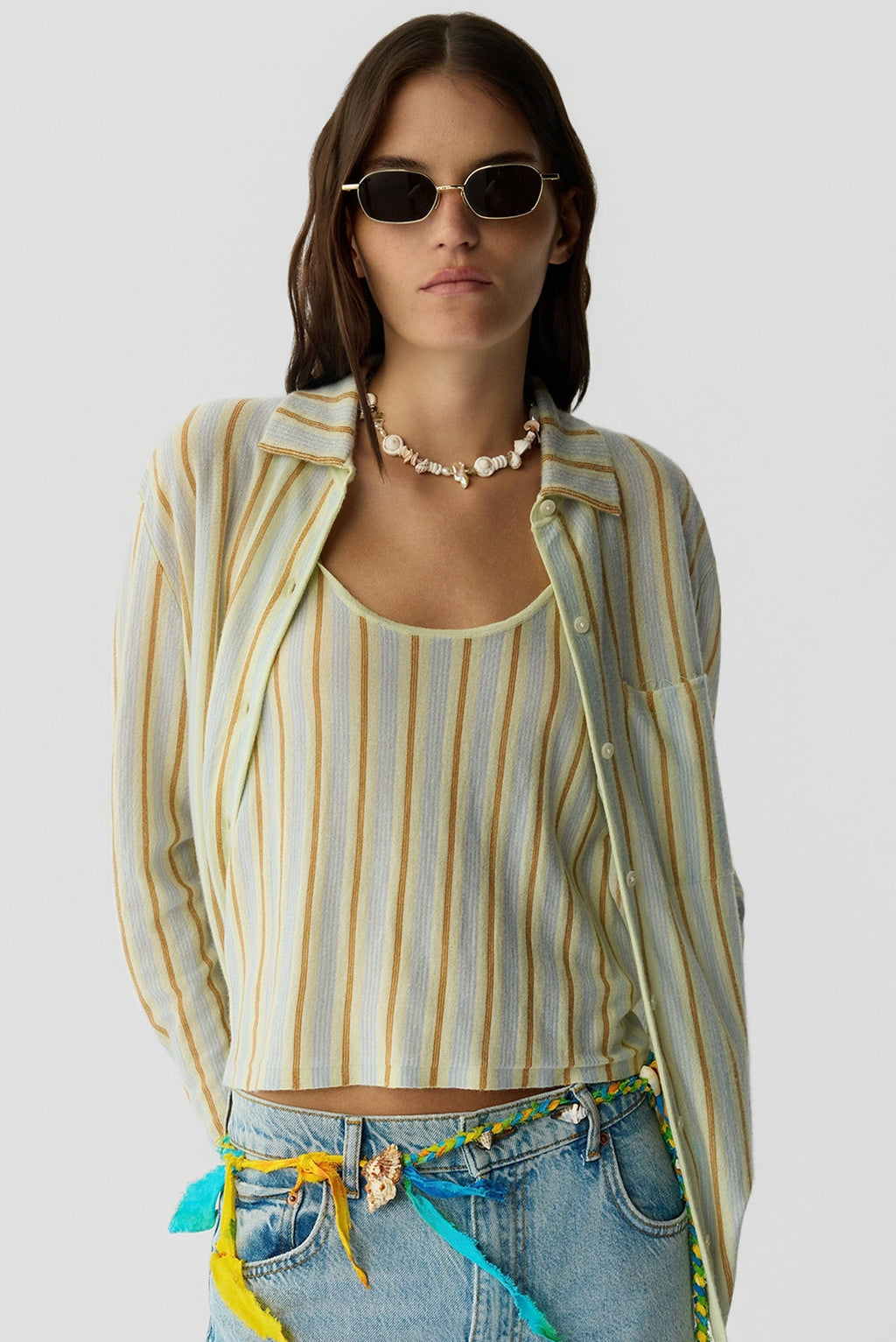 Guest in Residence Showtime Shirt - Limewash Combo