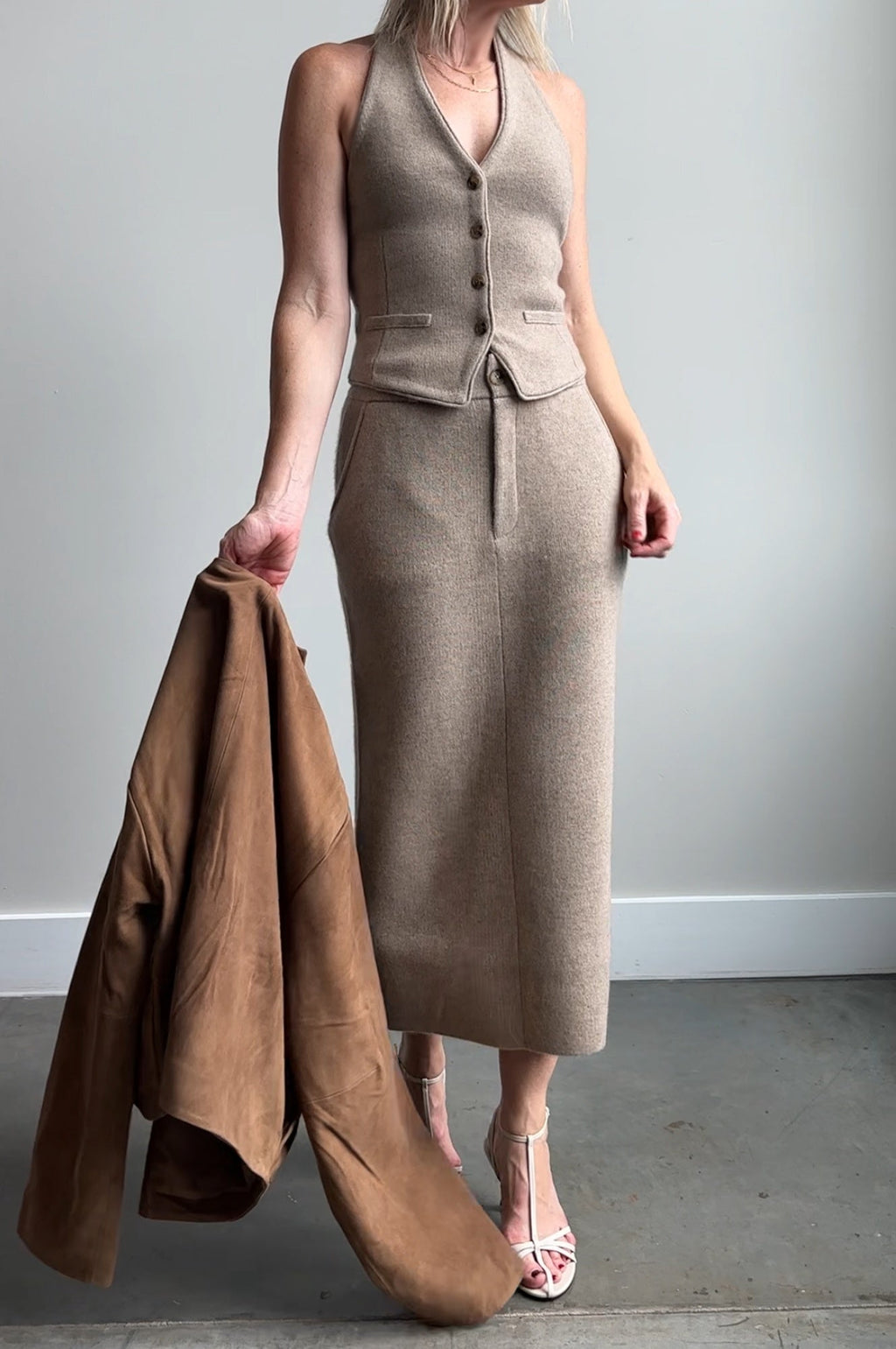 Guest in Residence Tailored Halter Vest