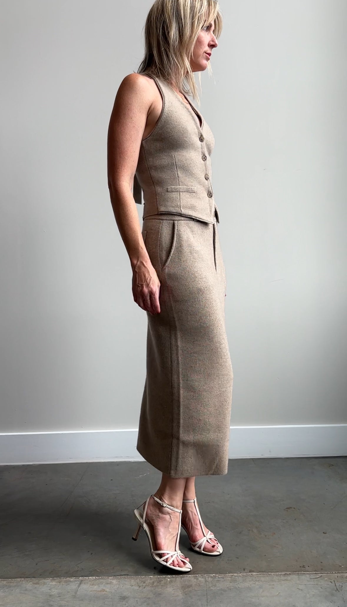 Guest in Residence Tailored Halter Vest