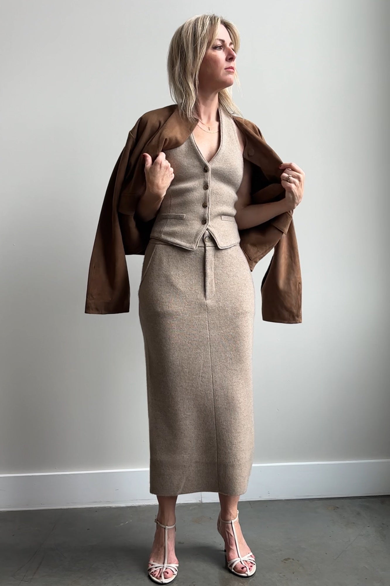 Guest in Residence Tailored Halter Vest