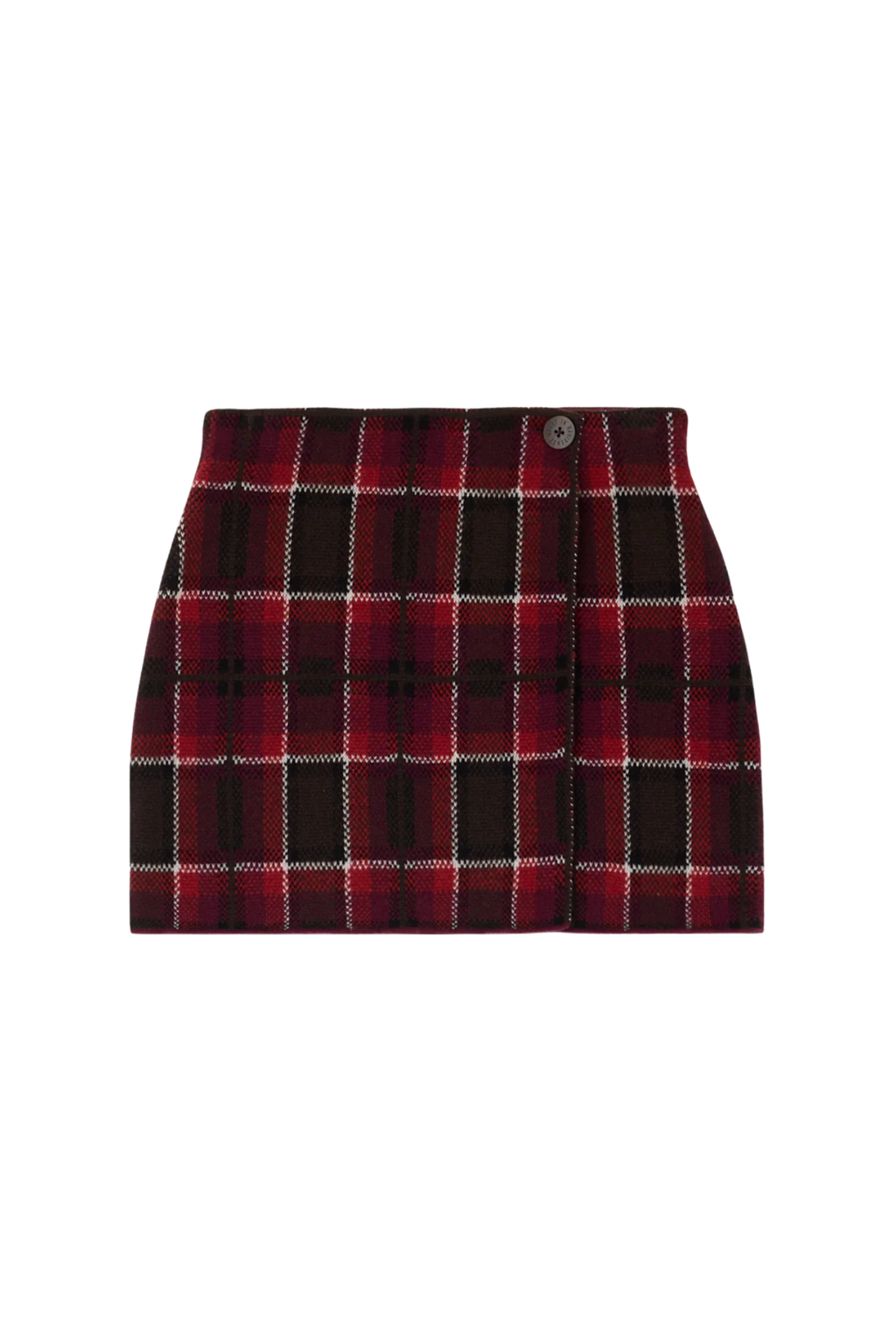 Guest in Residence Tartan Mini Skirt - Carmine Combo