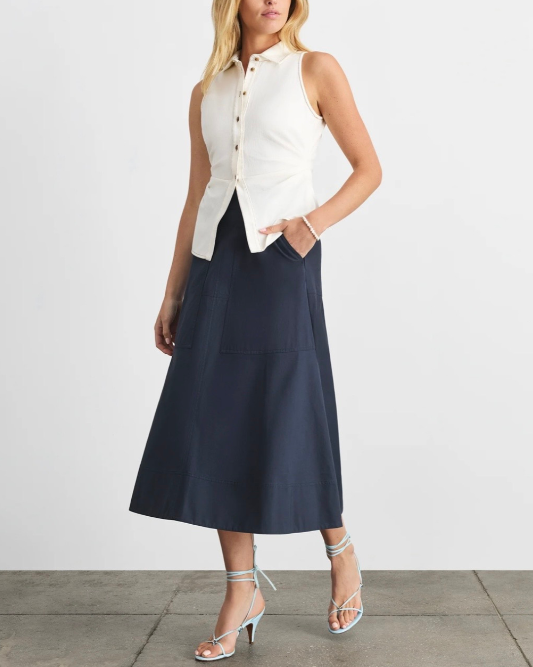 Tanya Taylor Hanelle Top - Chalk