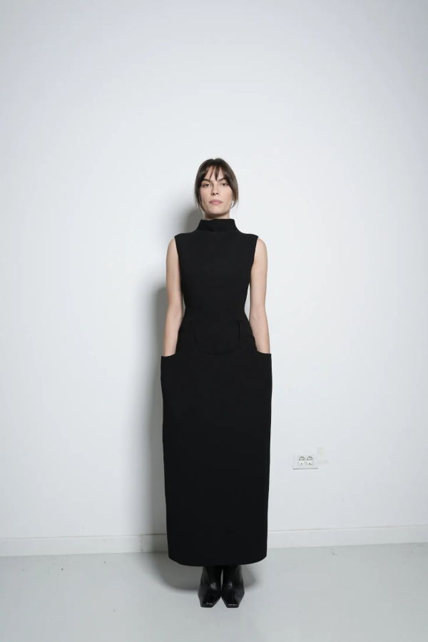 MAET HASELL Midi Dress - Black