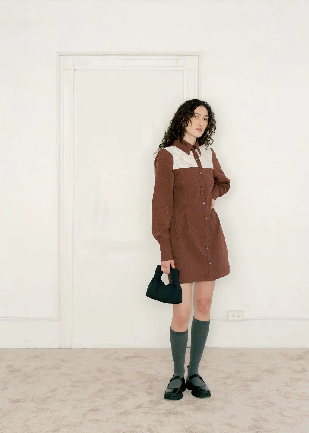 Bronze Age Hawthorne Dress - Wine Stripe