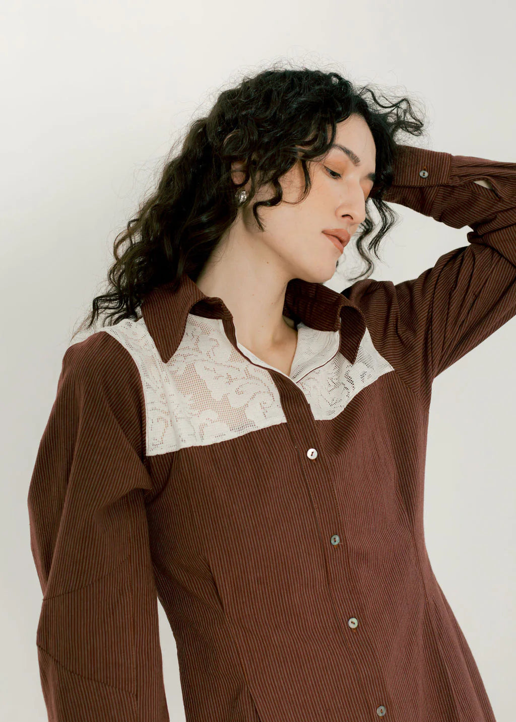 Bronze Age Hawthorne Dress - Wine Stripe