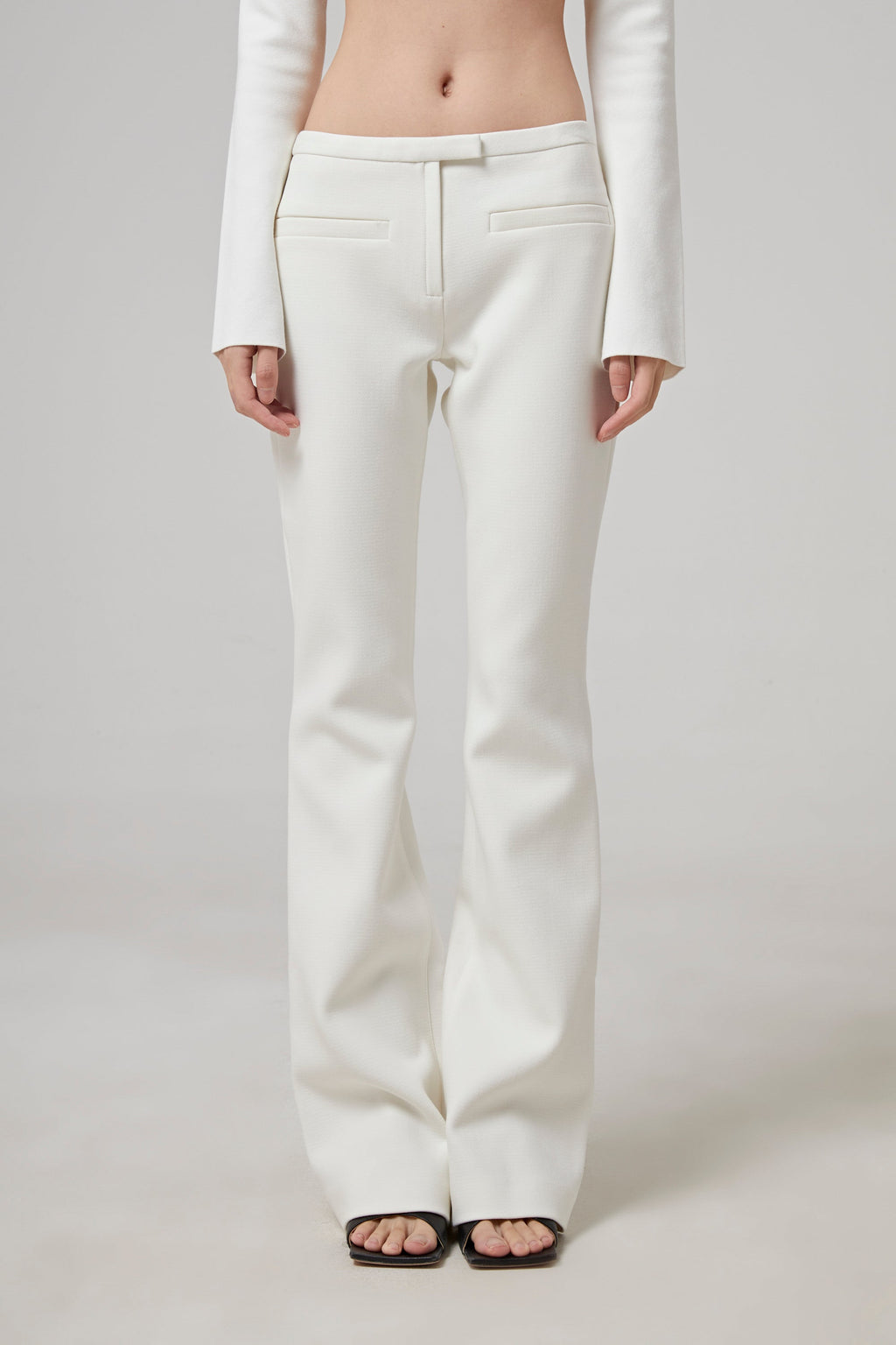 COURREGES Heritage Pockets Crepe Tailored Pants