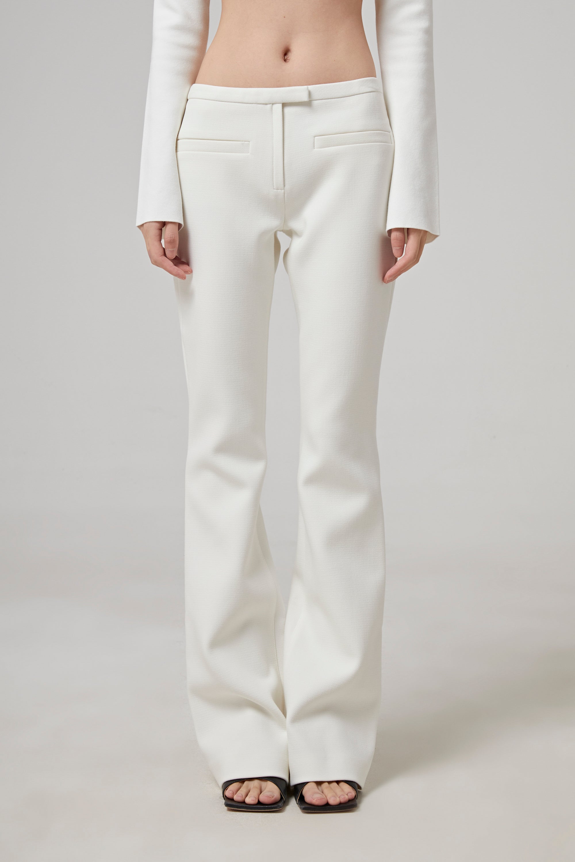 COURREGES Heritage Pockets Crepe Tailored Pants