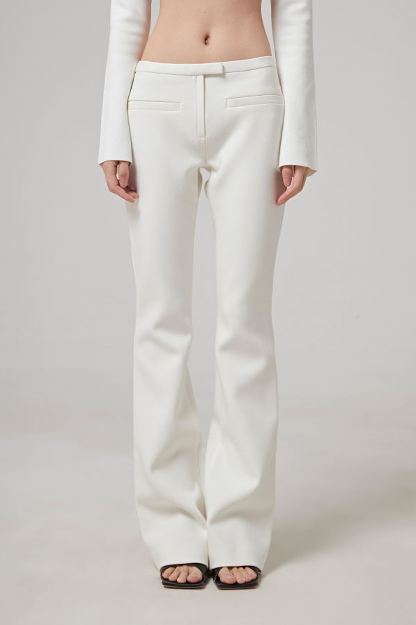 COURREGES Heritage Pockets Crepe Tailored Pants