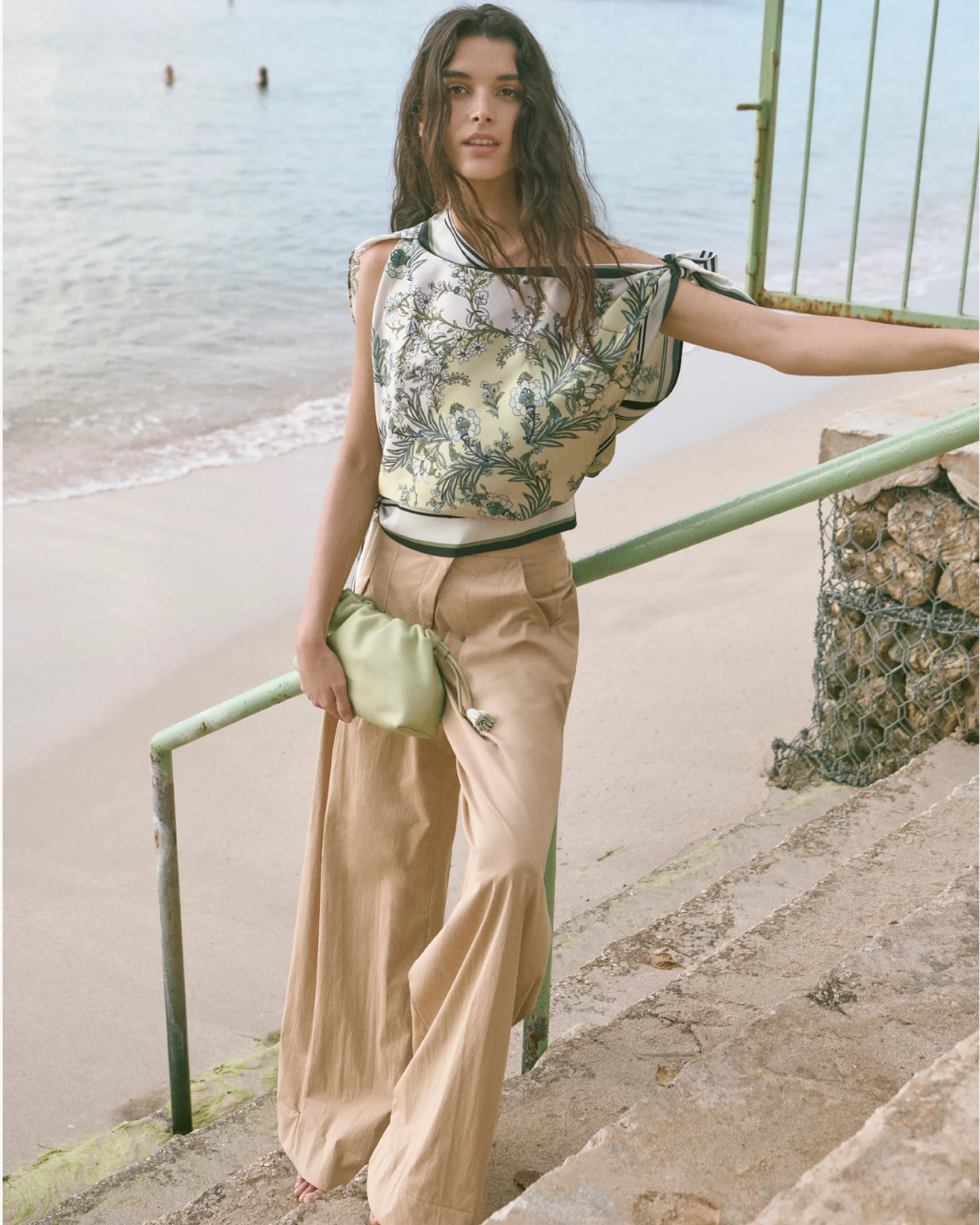 Veronica Beard Heron Pant - Khaki