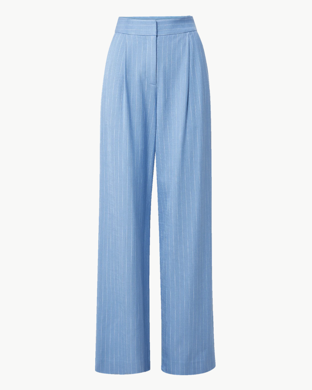 Veronica Beard Heyser Wide-Leg Pant - Blue Jay/Dove
