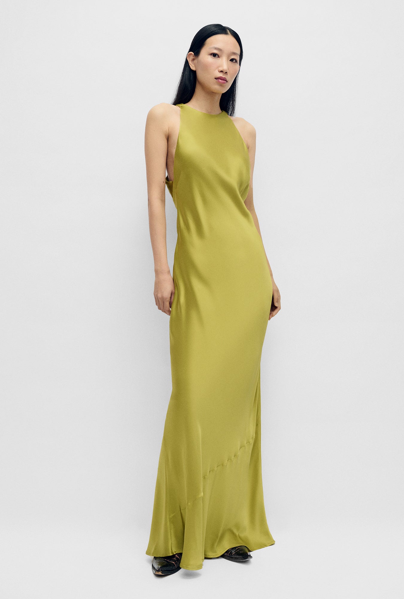 Silk Laundry High Low Dress - Cactus