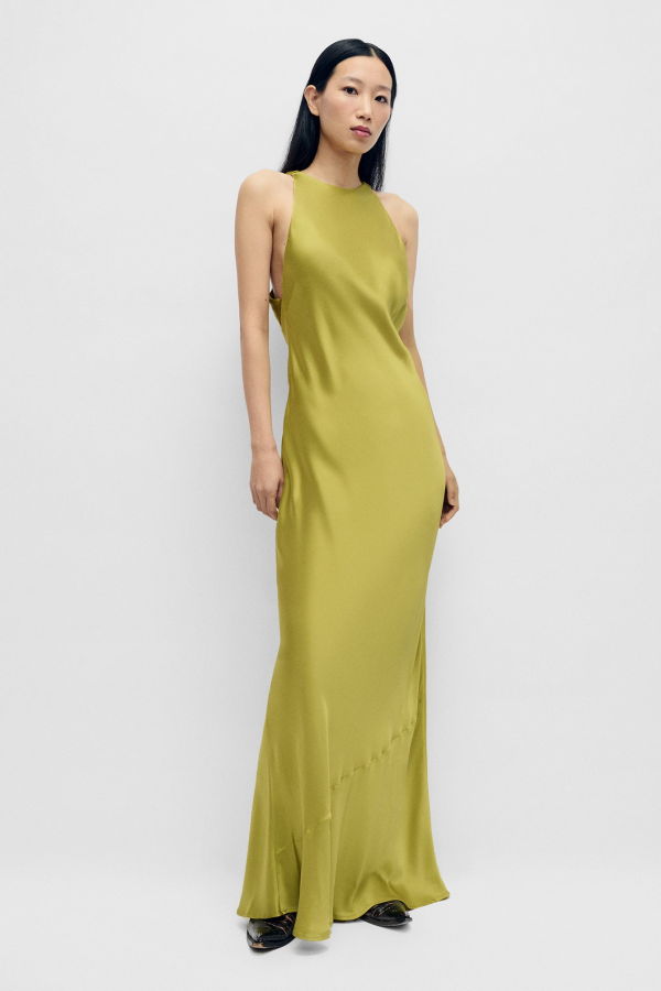 Silk Laundry High Low Dress - Cactus
