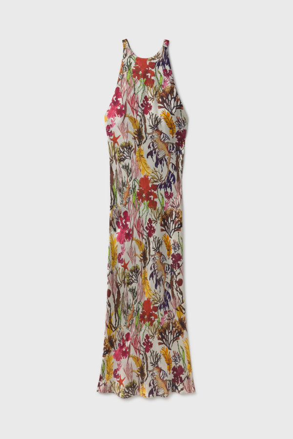 Silk Laundry High Low Dress - Planktonic