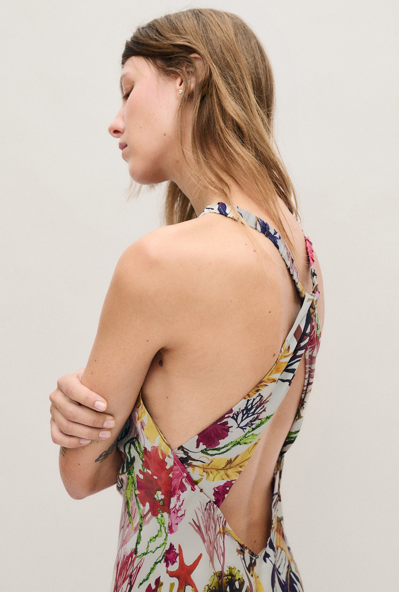 Silk Laundry High Low Dress - Planktonic