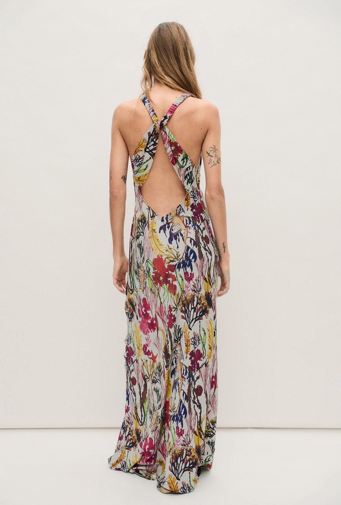 Silk Laundry High Low Dress - Planktonic