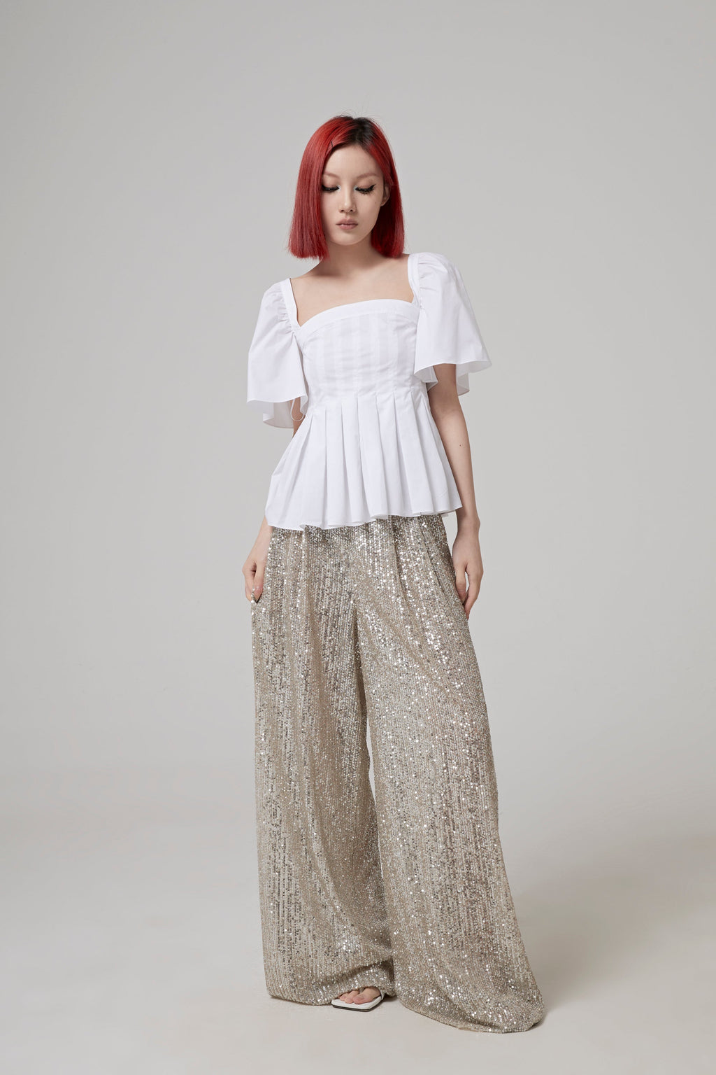 Rochas HIGH WAISTED PANTS
