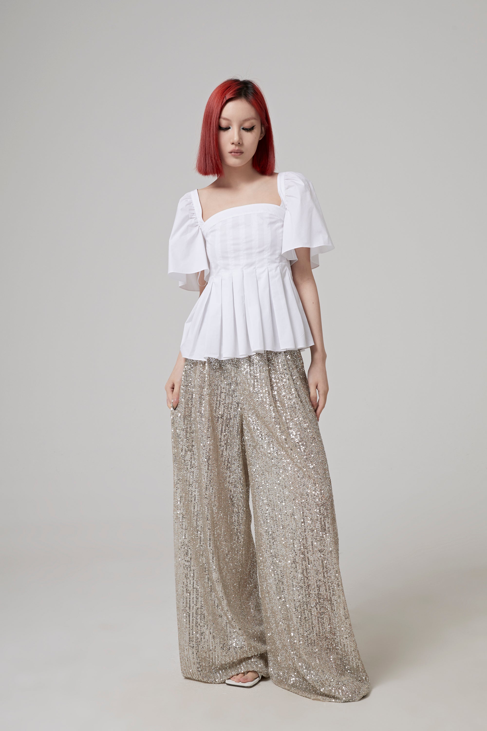Rochas HIGH WAISTED PANTS