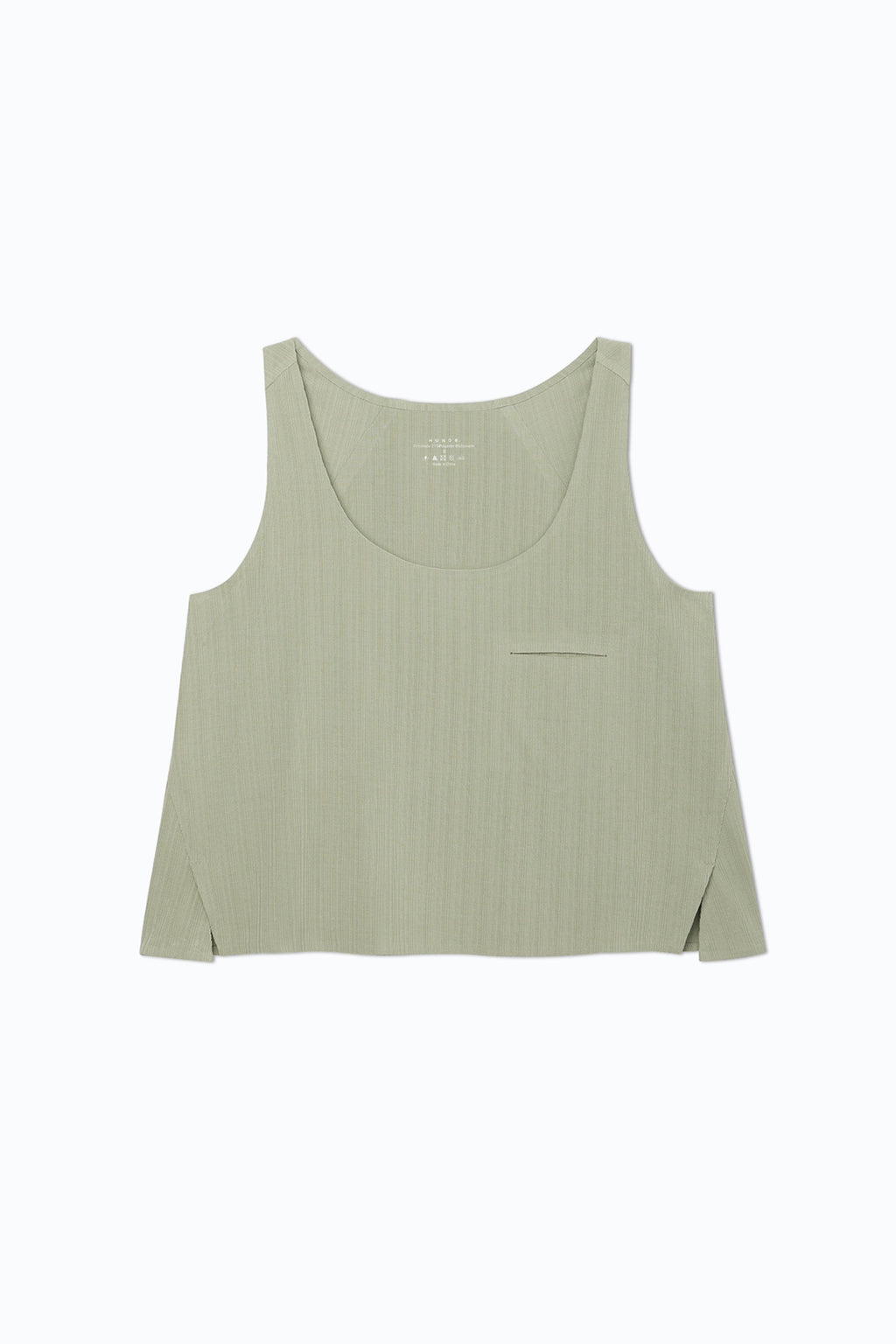 HUNDR. Textured Vacation Relaxed Vest - Sage Green
