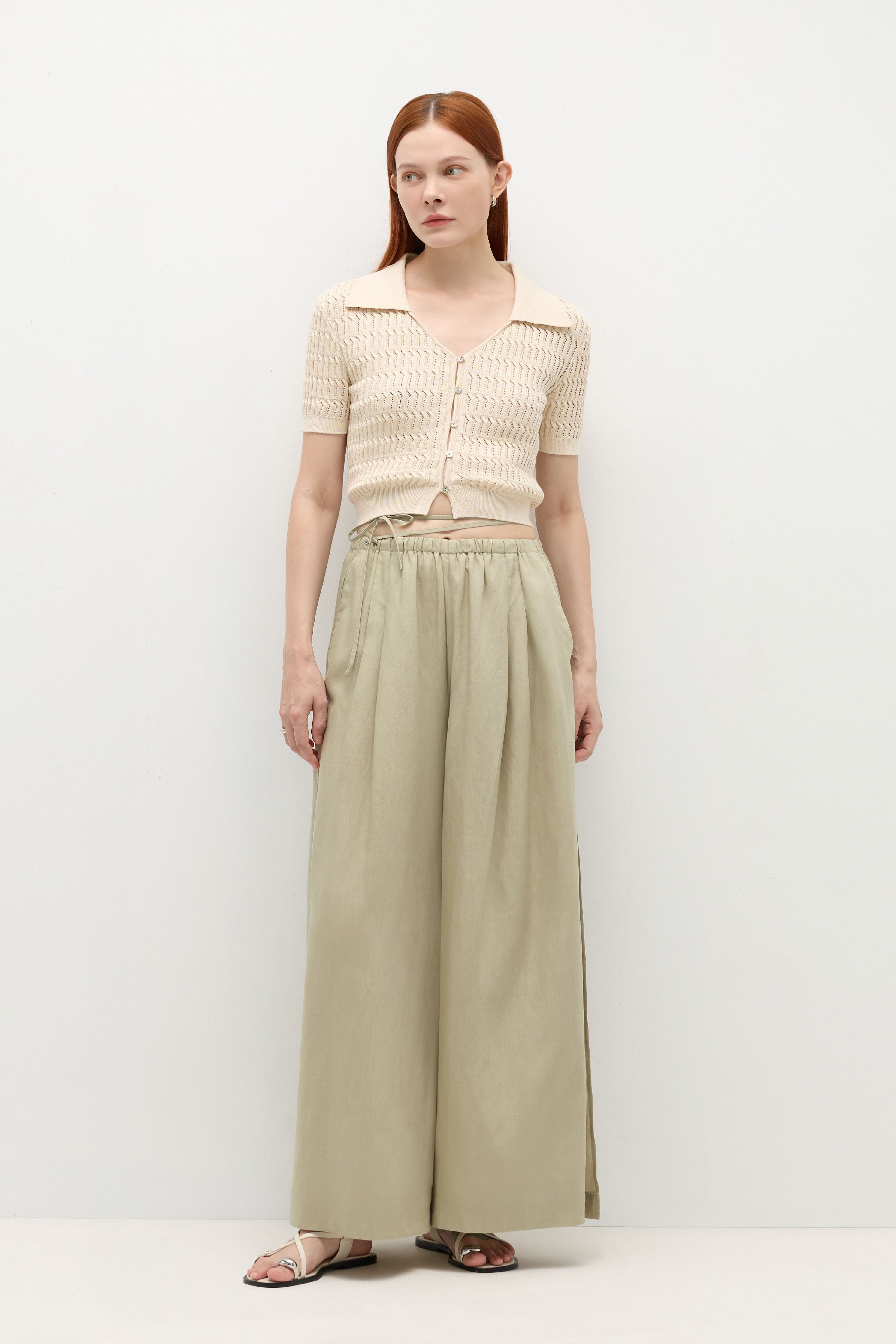 HUNDR. Wide-Leg Pants - As Shown