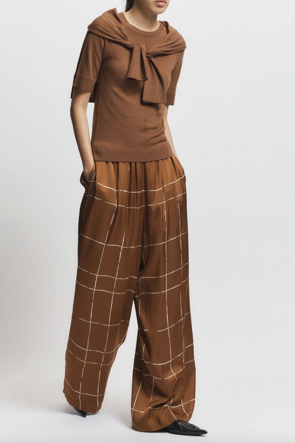 Saint Art Halsey Pull-On Print Pant - Ginger