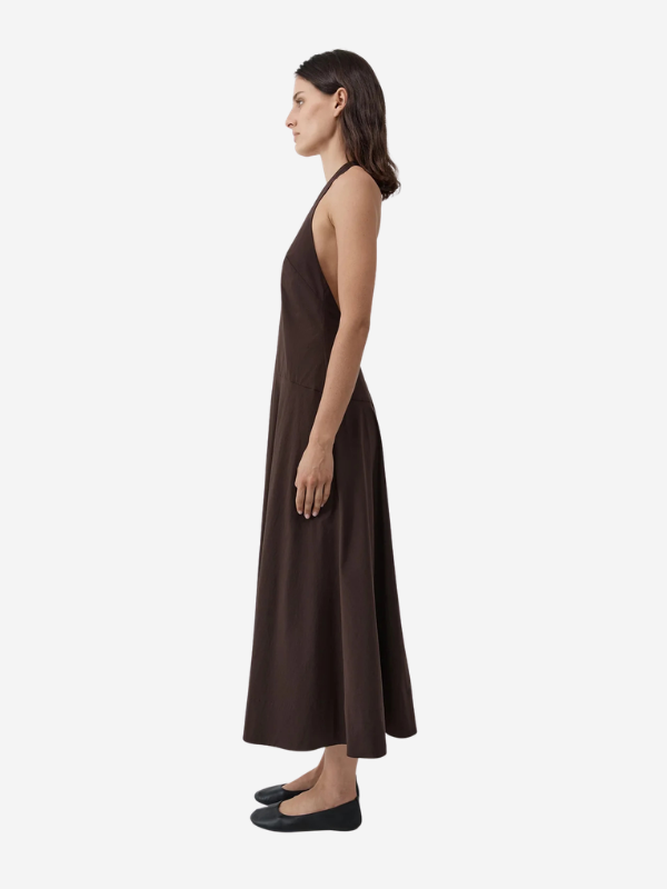 St. Agni Halter Plunge Dress