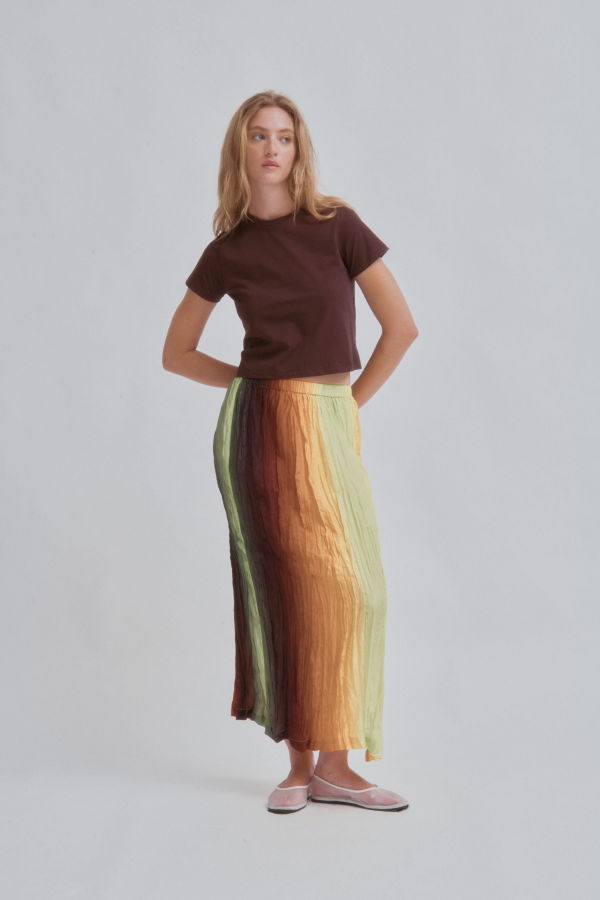 SAYAKA DAVIS NEW YORK Hand Pleated Skirt - Gradient