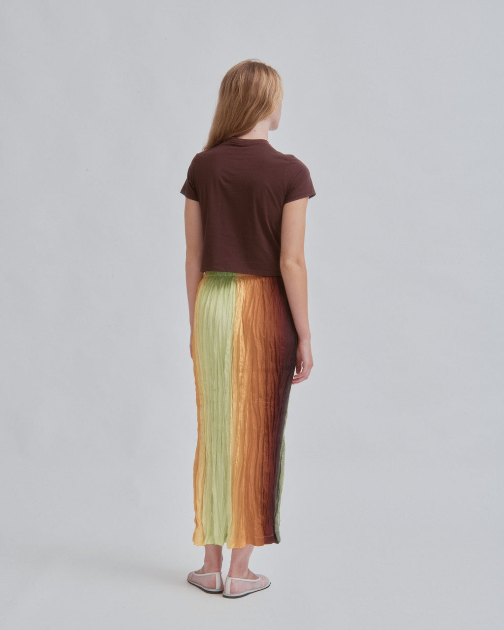 SAYAKA DAVIS NEW YORK Hand Pleated Skirt - Gradient